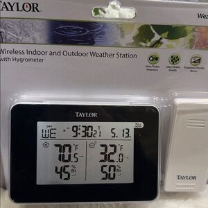Nwt. Taylor indoor and outdoor weather station.
